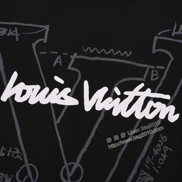 Louisvuitton路易威登Lv專門店2023SS新款印花T恤 男女同款 tzy2688
